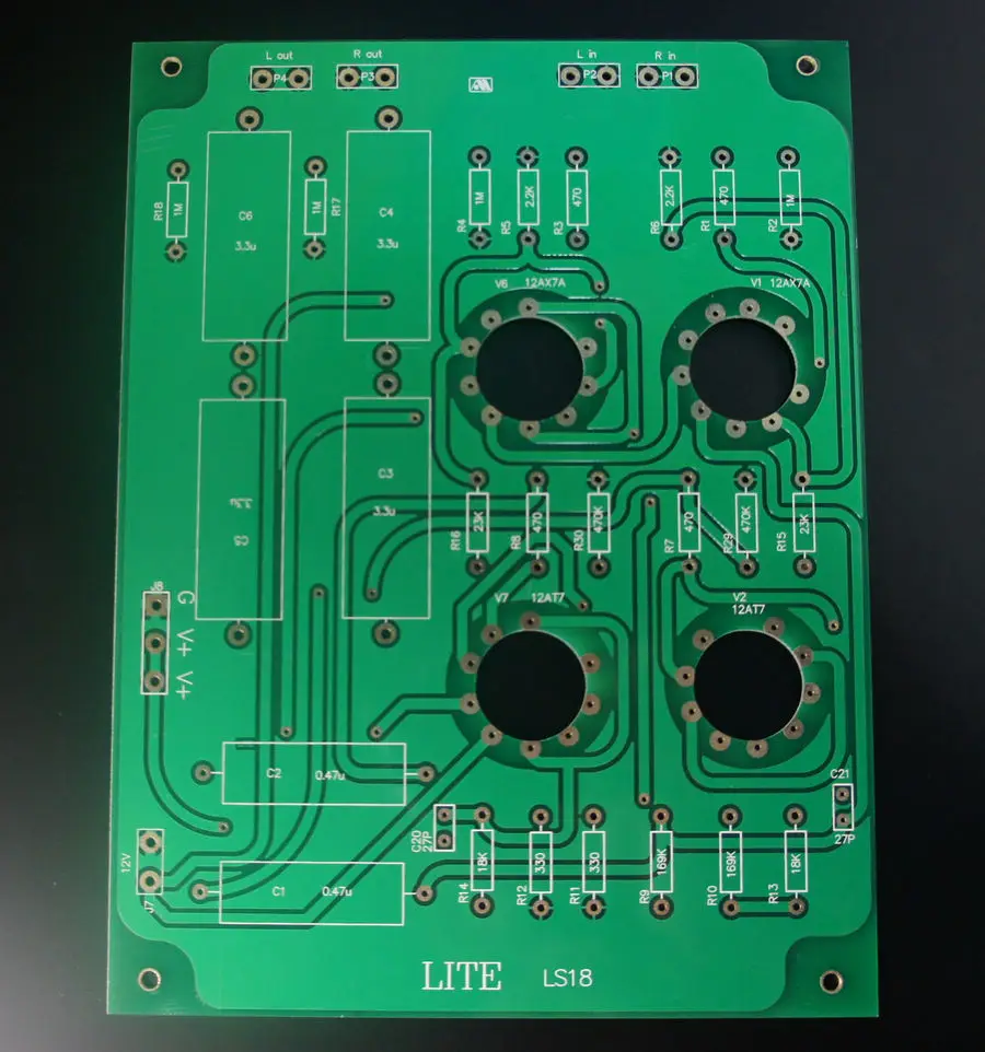 LITE LS18 PCB Tube Preamplifier Empty Board MATTSSE Tube Pre Amp Circuit