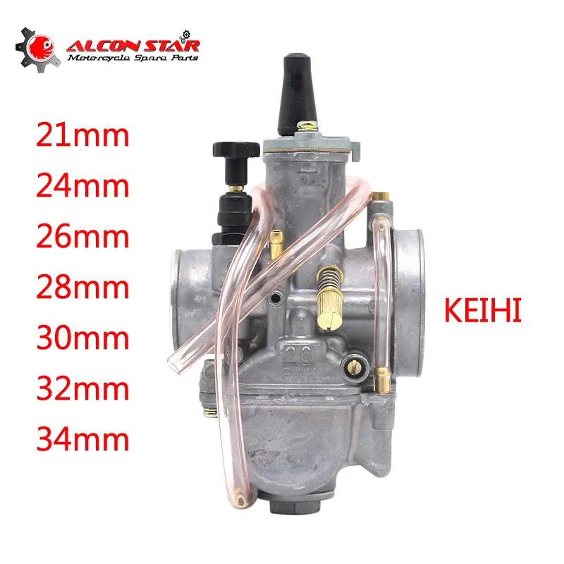 

Alconstar- 21 24 26 28 30 32 34mm PWK KEIHIN Motorcycle Carburetor with Power Jet Scooter ATV UTV Off Road Pit Bike 2T/4T Engine