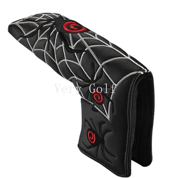 

White Black Red Spider Golf Blade Putter Cover HeadCover PU Synthetic Leather Headcovers
