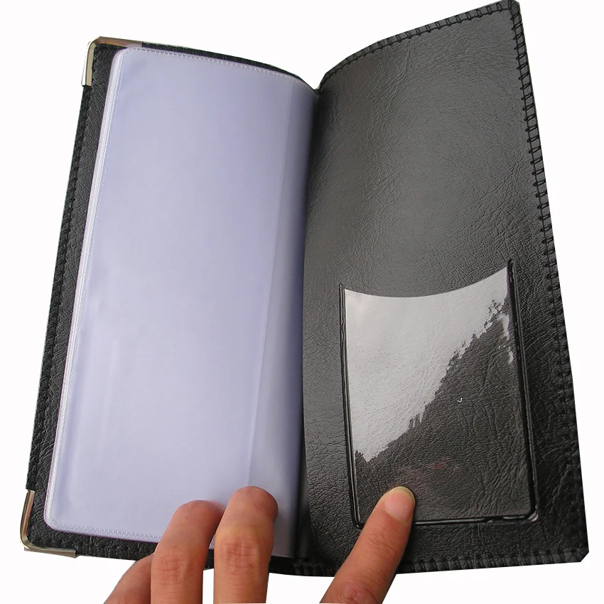 Ever Perfect 20 Cell Leather Cover Business Check Book Cheque Ever Perfect 20 Cell Leather Cover Business Check Book Cheque Holder Folder Black 1138 In Card Id Holders From Luggage Bags On Aliexpress