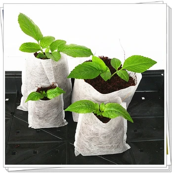 

500pcs Non-woven Nursery Bags Grow Bags Aeration Planting Bag Transplant Breeding Pots Gardening Grow Kit