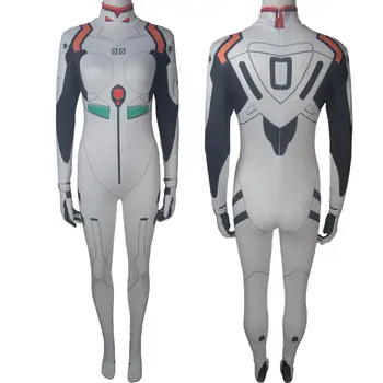 

Women girls TV Neon Genesis Evangelion Rei suit NGE Rei jumpsuit outfit cosplay Halloween costume X'mas Valentine's day birthday