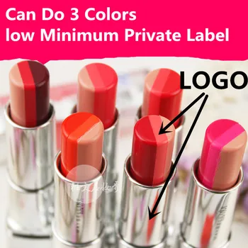 

3 colors lipstick can do logo on meat box and tube private label lipstick can do dropship blind dropshipping with your brand on
