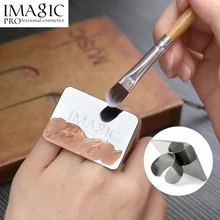 imagic Stainless Steel Paint Mix Palette Ring tool Nail Art Makeup Cosmetic Stainless Steel