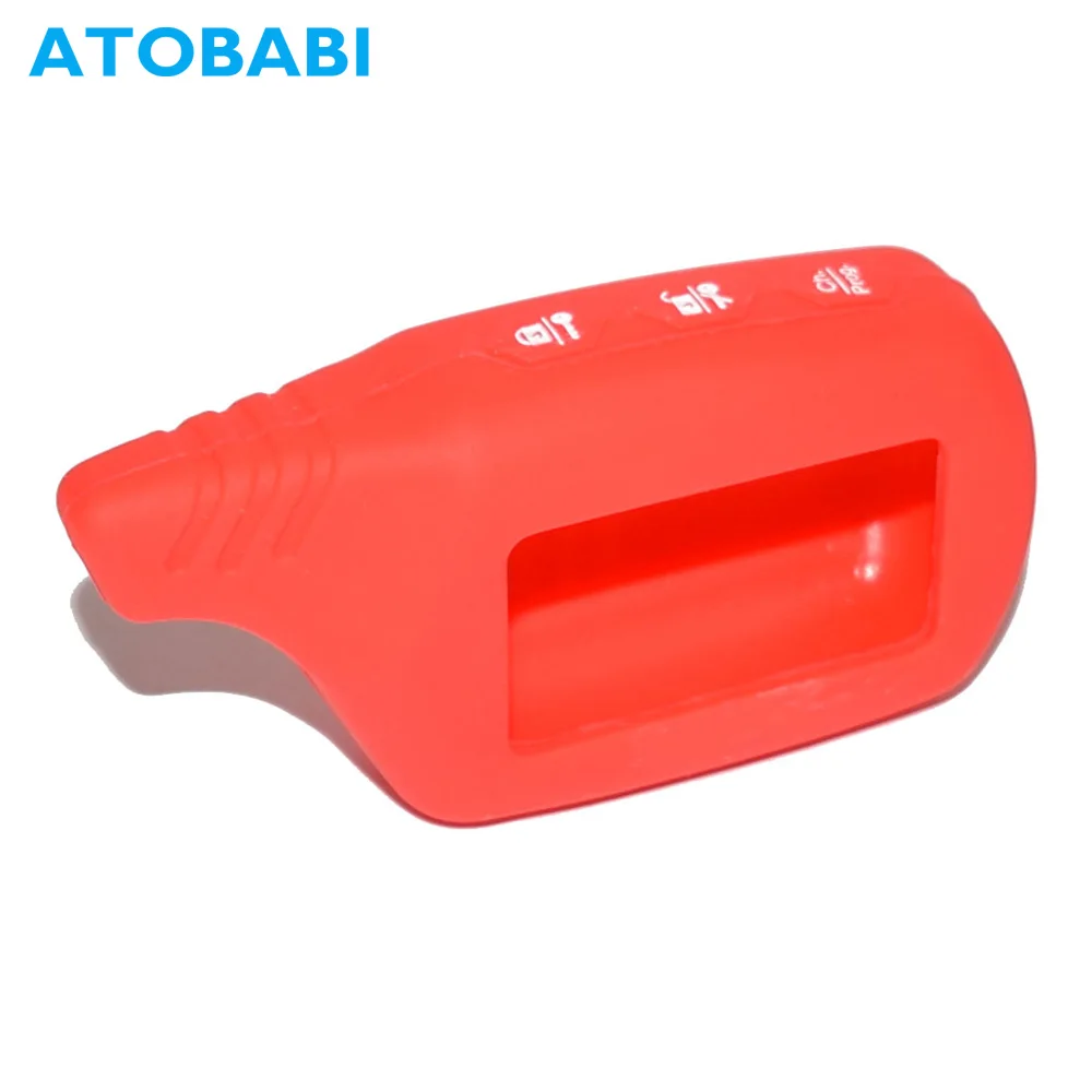 

ATOBABI Car Key Case Silicone Remote Fob Shell LCD Cover for Starline B9 B6 A91 A61 V7 Starlionr Two Way Burglar Alarm System