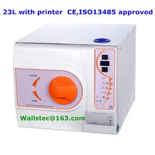 23L B class + printer dental medical sterilizer with CE and ISO 13485 free shipping