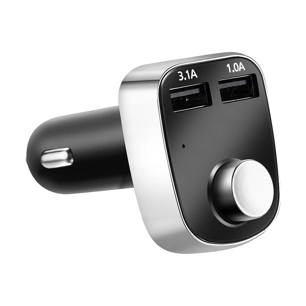 

2019 Blueteeth Car Kit MP3 Player FM Transmitter Wireless Radio Adapter USB Charger A2DP music support Support Audio Input#P10
