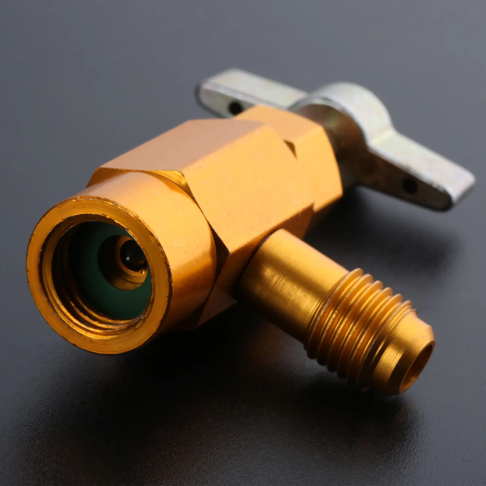 1 шт. R 134a AC хладагент кран можно распределять 1/2 &quotACME 1/4&quot SAE резьба клапан