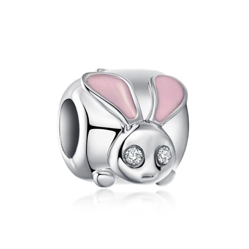 1pc Europe Rabbit Mouse Owl Bow Beads Fit Original Pandora Charm Bracelet Jewelry Diy Making Gift ENM662 | Украшения и аксессуары