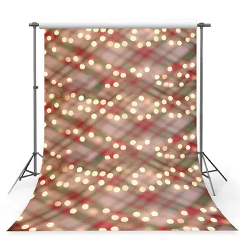 

Colorwonder Photography Background Red Green and White Lattice with Yellow Dots Vinyl Backdrop for Christmas Party Photo Booth
