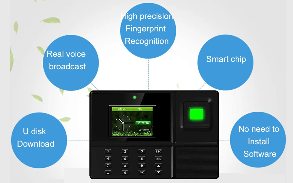 Eseye биометрическая система посещаемости времени USB Идентификация отпечатков пальцев Контроль доступа сотрудников устройство рекордер времени