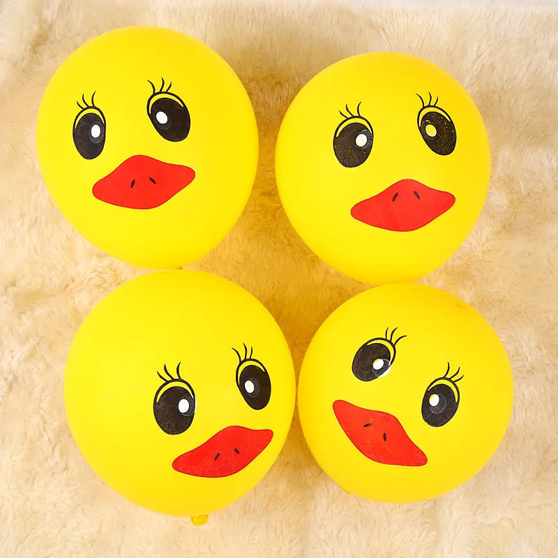 100pcs Globos Rubber Duck Helium Latex Balloons Children Inflatable Classic Toys Wedding Decorations Birthday Party Balloon | Дом и сад