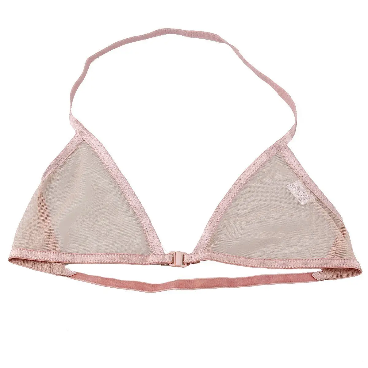 sheer triangle bralette
