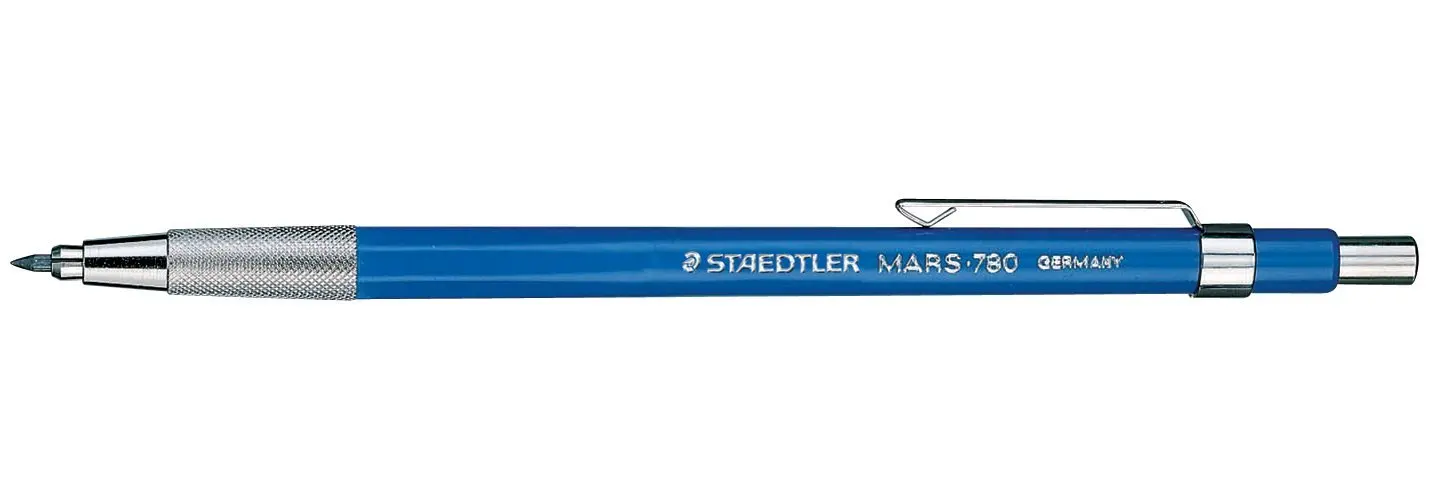 Staedtler Mars 780 технический механический карандаш 2,0 мм черный/синий 2 цвета корпус из алюминиевого сплава