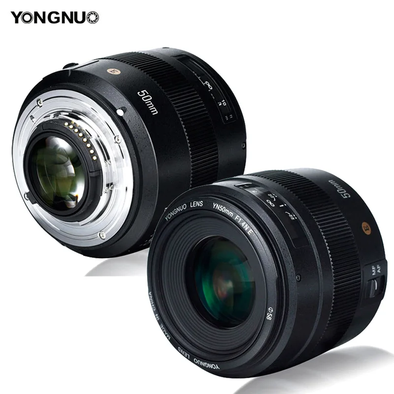 

YONGNUO YN50mm F1.4N E Bright Large Aperture AF Auto Focus MF 50mm Standard Prime Lens Live View Focusing for Nikon DSLR Camera