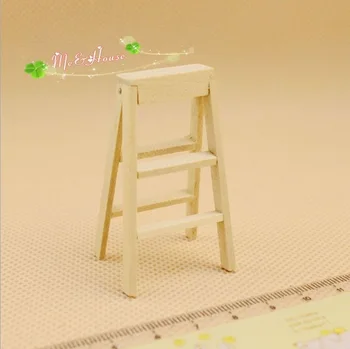 

Mini Doll House Accessories Mini Ladder Lifestyle Living Garden Essential Folding Wood Ladder
