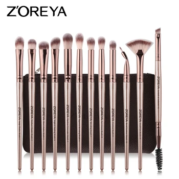 

ZOREYA Makeup Brushes For Eye 12pcs Professional Blending Eyeshadow Eyebrow Brush For Beauty 2019 New Arrival