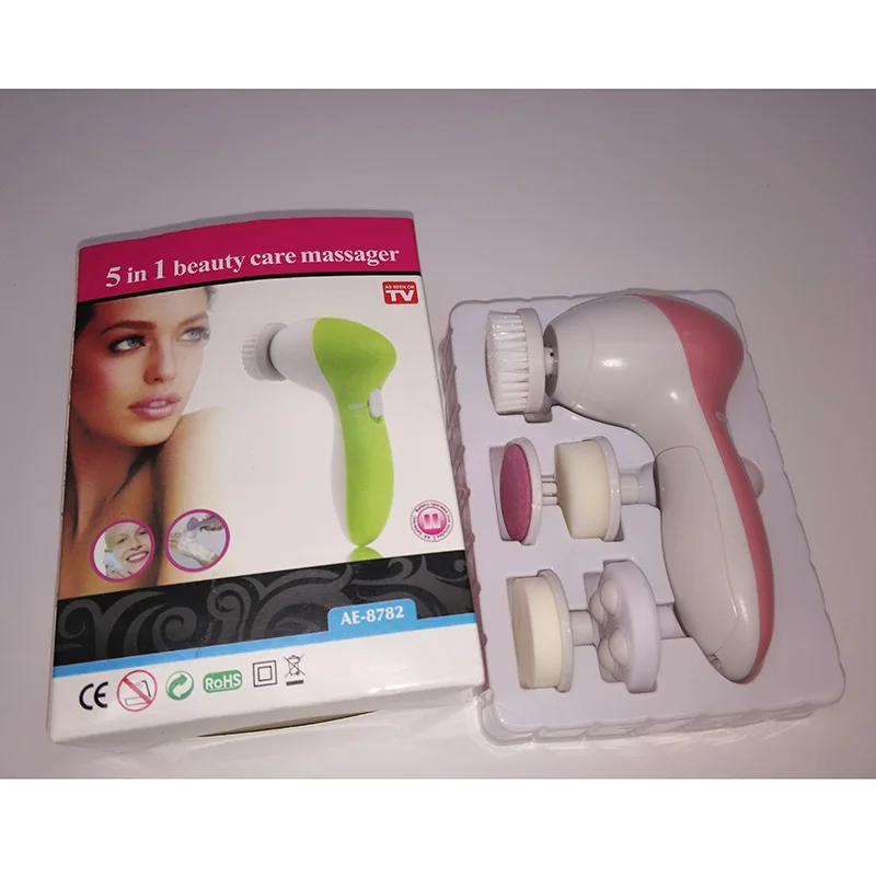 5 in 1 Multifunction Electric Face Massager, Electric Face Facial  Washing Cleansing Brush Spa Skin Care For Face Nursing Machin-5