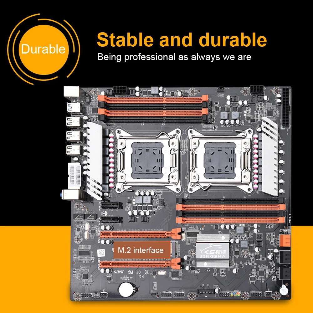 Clearance Jingsha X79 LGA 2011 Motherboard Dual CPU Motherboard LGA2011 SATA3.0 E-ATX M.2 256G DDR3 Mainboard E-ATX SATA3.0 16