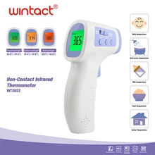 Инфракрасный Лоб термометр для тела Детский Взрослый Цифровой Термометр Пистолет Бесконтактный измеритель температуры тела WT3652