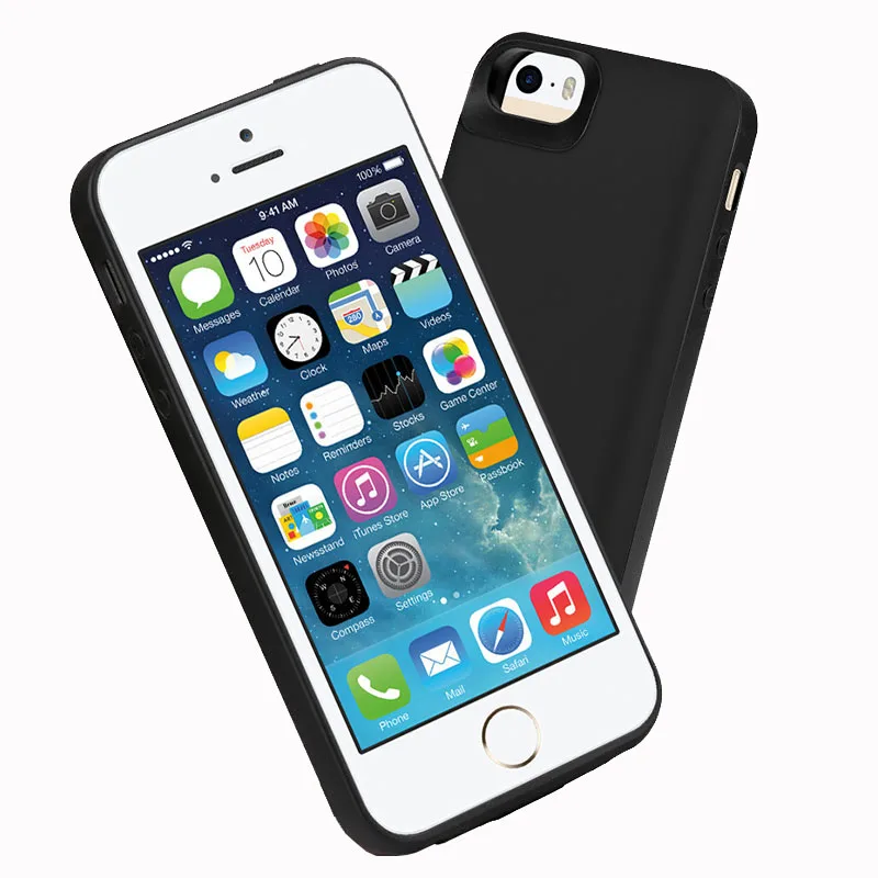 Чехол аккумулятор для iphone 5 4000 мАч резервная крышка умный внешний зарядки 5S SE