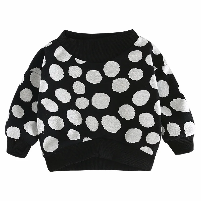 

Baby Girls Boys Sweatshirt Fashion Dot Infant Long Sleeve Tops Cotton 2018 Spring Autumn Newborn t shirt Baby Clothing