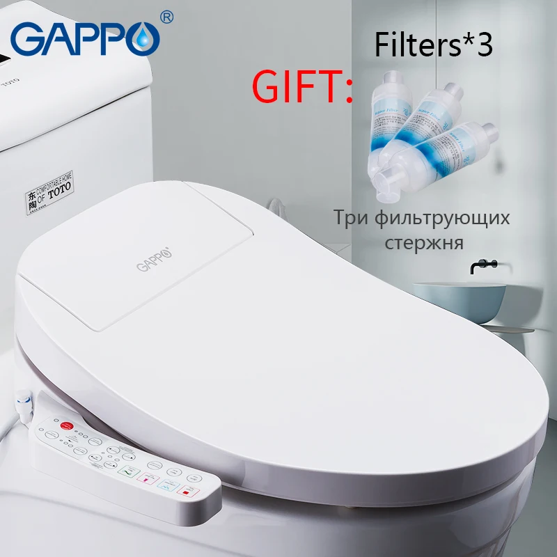 GAPPO Toilet Seats Intelligent Bidet Toilet Seats Elongated clean dry toilet cover Bidet Lid Cover Heated sits