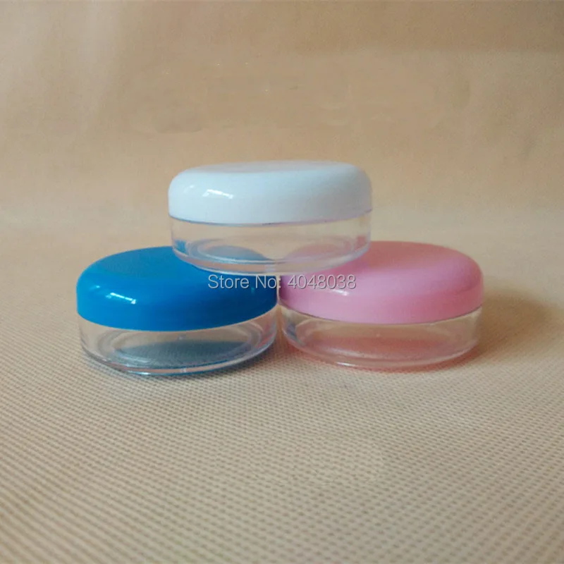 Cosmetic Empty Bottle Facial Cream Jar Makeup Refillable Box Facial Scrub Eye Cream Jar with Screw Cap Portable Plastic Box 15 G (3)