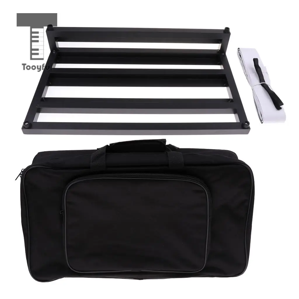 Portable Aluminum Guitar Effect Pedalboard with Gig Bag for Guitar Parts Accessories
