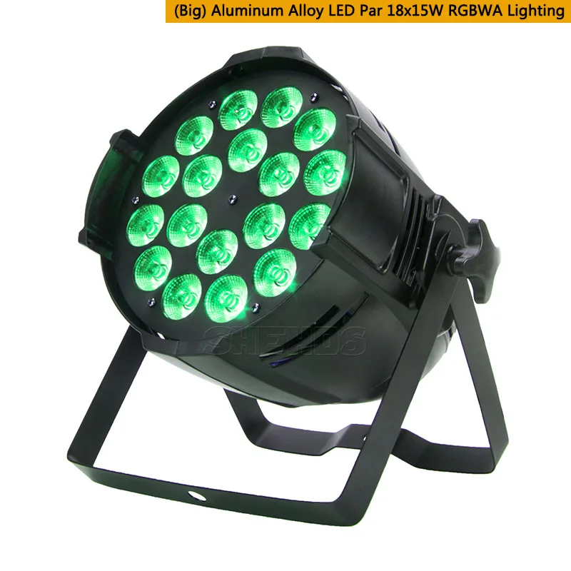 Алюминиевый сплав светодиодный Par 18x18 6в1 RGBWA+ UV In Alluminio DMX 512 светильник для мытья сценический светильник непроницаемый IP20 Dj Di Illuminazione - Цвет: Aluminum Par 18x15W