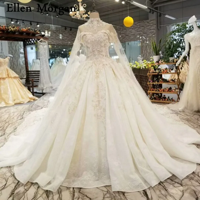 

Vintage Ivory Off Shulder Wedding Dresses 2019 Sexy Sweetheart Lace Custom Made Embroidery Princess Bridal Gowns with Cape