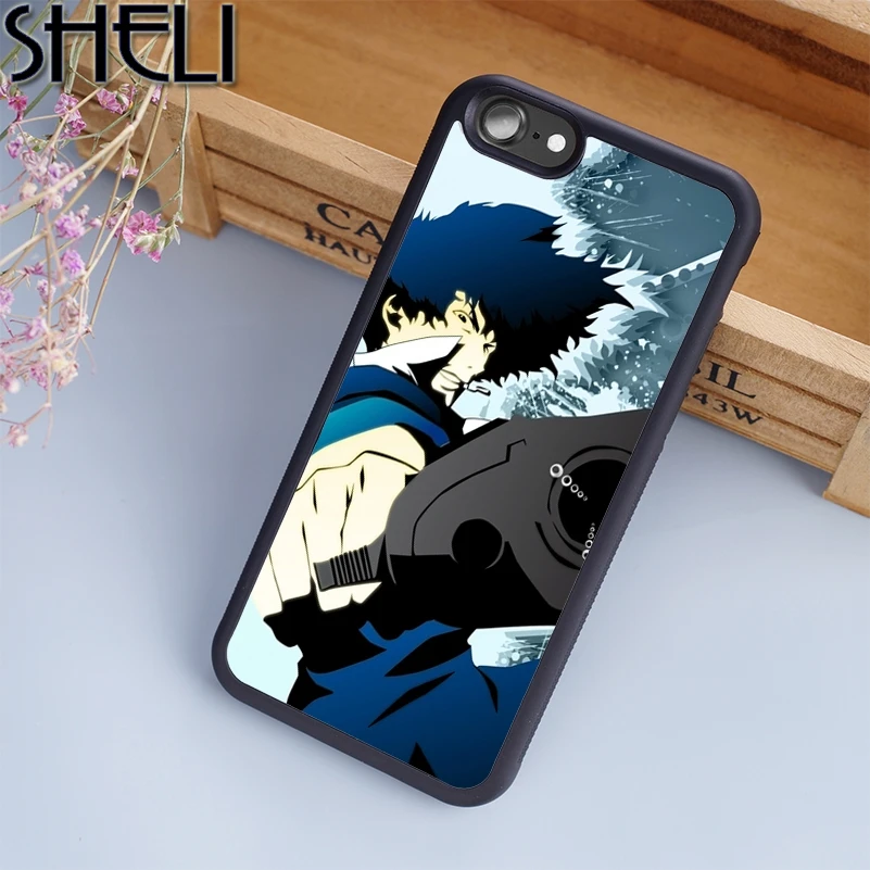 SHELI Spike Spiegel Cowboy Bebop Anime Phone Case For iPhone 5 6 6s 7 8 plus 11 pro X XR XS max Samsung S7 edge S8 S9 S10 |