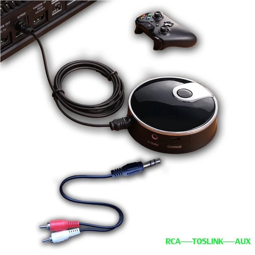 

Bluetooth 4.0 Audio Transmitter Optical Fiber Input Coaxial / AUX input Bluetooth Transmitter for Smart TV XBOX PS4 Headphone