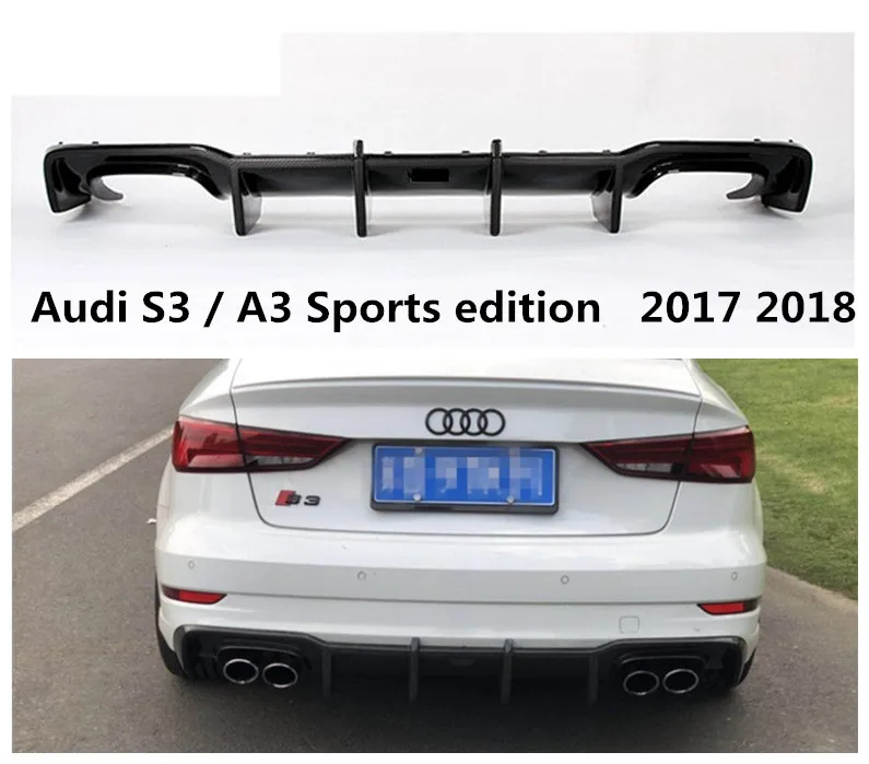 

Задний спойлер из углеродного волокна для Audi S3/A3, 2017, 2018