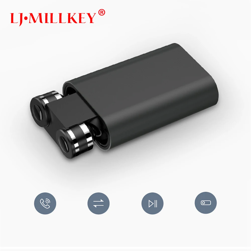 

Ture Wireless Stereo TWS Mini Bluetooth headset Twins Earphone built-in Mic Wireless Recharge Earbud with power bank YZ165