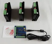 ЧПУ mach3 usb 3 Оси Комплект, 3 шт. TB6600 1 Оси Драйвер контроллера + один mach3 4 Ось USB ЧПУ Шагового Двигателя Контроллер карты 100 КГц