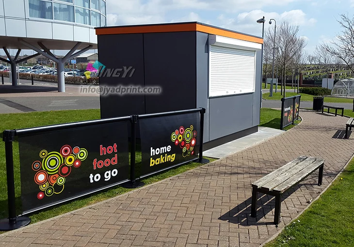 Best Selling Breeze Queue Fence Rollup Coffee Banner for Isolation