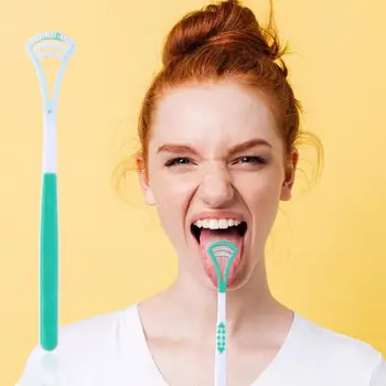 

Tongue Brush Cleaner Scraper Oral Care Keep Fresh Breath Dental Clean Tool
