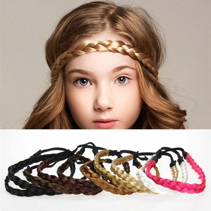 女の子と女性のための編みこみのゴム製ヘッドバンド ヘアアクセサリー 手作りのバンダナ 女の子のためのゴム製ヘッドバンド Girl S Hair Accessories Aliexpress