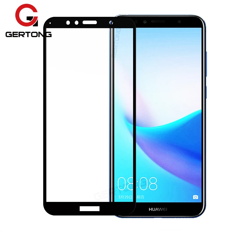 Закаленное стекло с полным покрытием для Huawei Y6 Y5 Y7 Prime Y9 2018 2019 Pro 2017 Защитная пленка