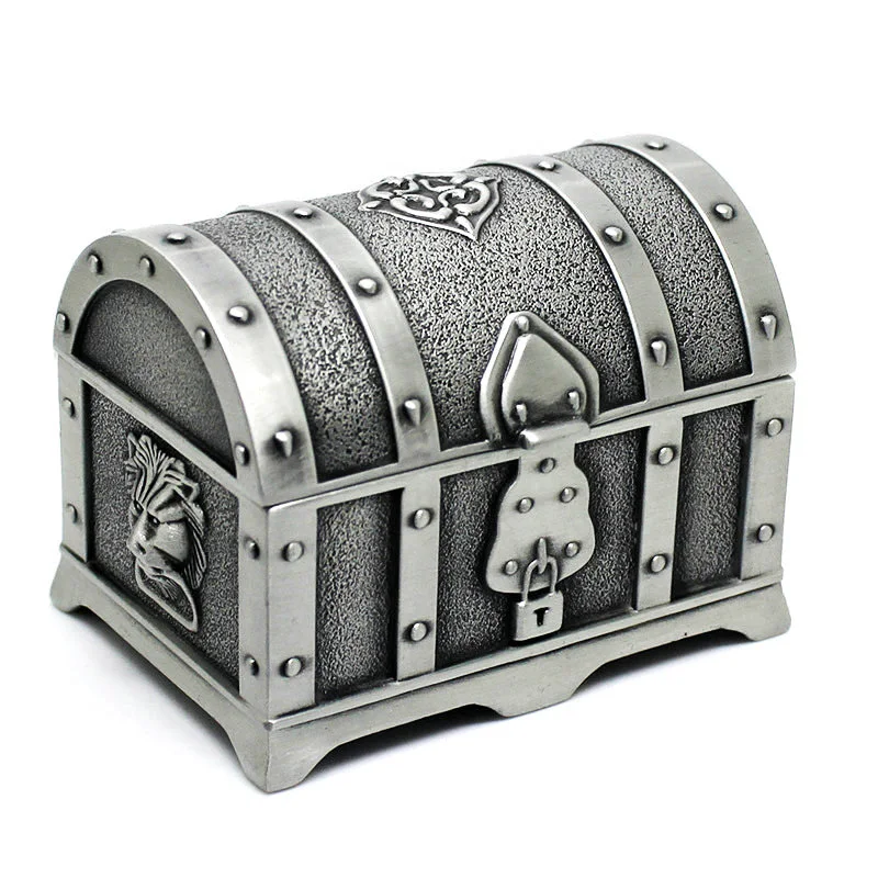 Размер S 7x5x5 см Ретро Сундук с сокровищами Пираты Карибы винтажная шкатулка безделушка чехол Подарочная коробка для хранения металлическая коробка