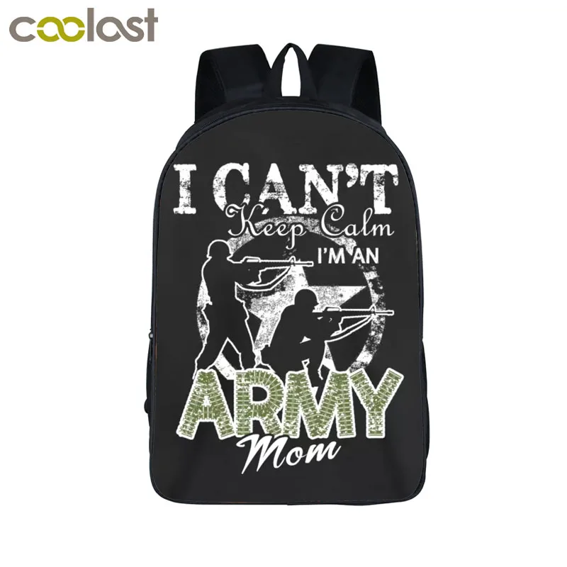 

AK-47 Cool Soldier Shooting Gun Students Backpack For Boys War Theme Teenagers School Bags Army Tank Black Backpack For Men Male