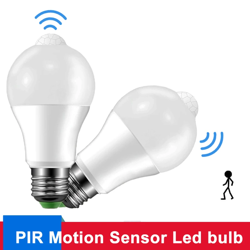 Led Bulb Light With Motion Sensor E27 5W 9W Smart Light Bulb 110V 220V PIR LED Bombillas For Home Corridor Aisle Stairs Balcony