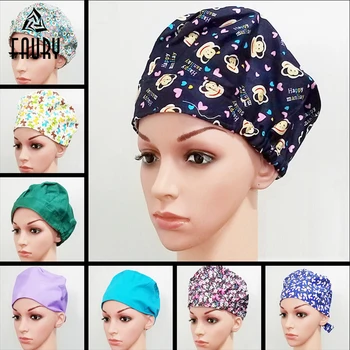 

Surgical Caps Scrub Cap Nurse Doctor Medical Cap Unisex Hospital Dentist Lab Clinic Dental Operation Hat Medical Accessories