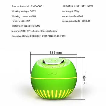 

Ultrasonic Usb Air Humidifier Essential Oil Diffuser with Night Lights Aromatherapy Humidifier Aroma Diffuser