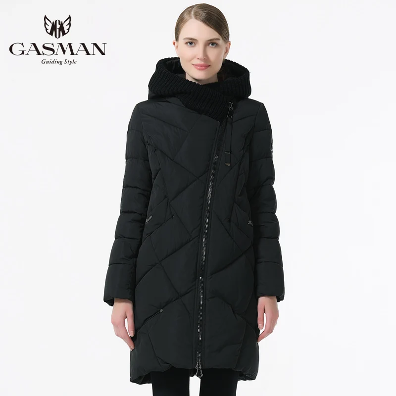 Cena GASMAN 2019 puchowe kurtki damskie damska zimowa parka codzienna odzież wierzchnia płaszcz zimowy z kapturem kurtka zimowa damska