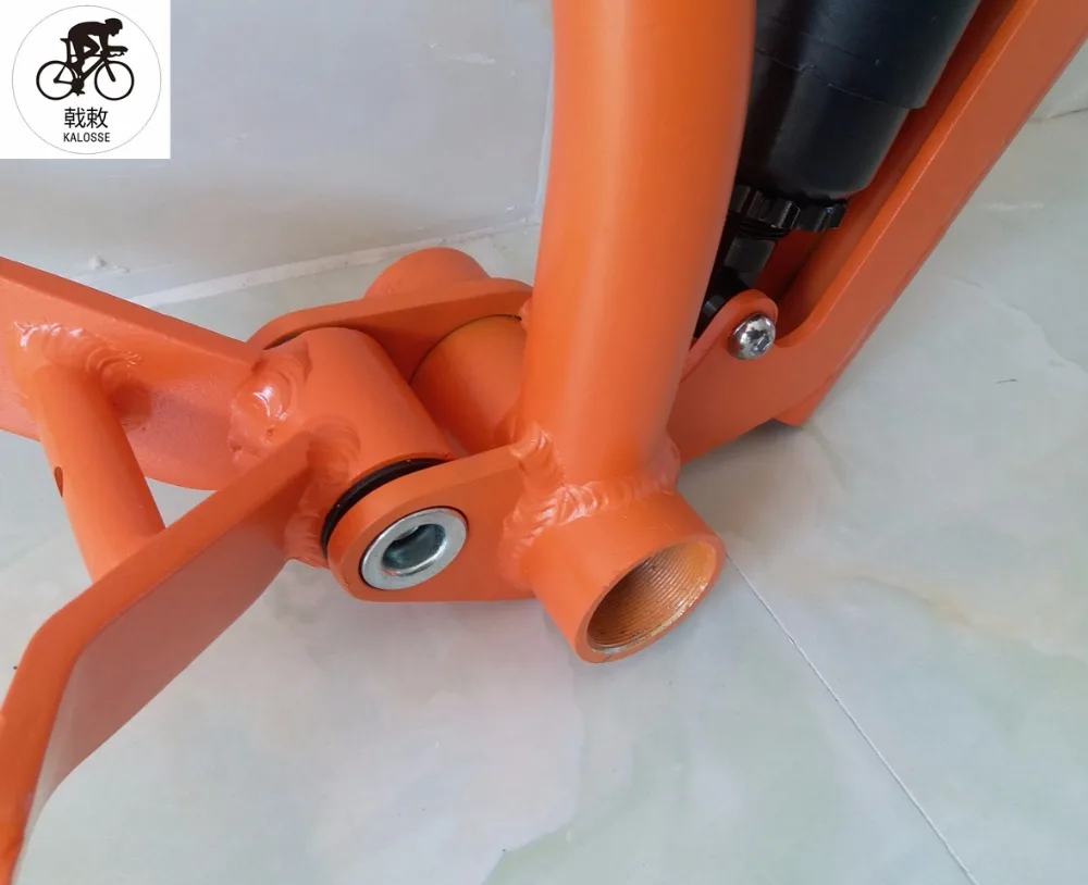 Clearance Kaloss  175mm rear hubs   20*4.0 inch soft-tail snow bike frame BB120mm  Folding Fat bike frame   Beach bike  frame 9
