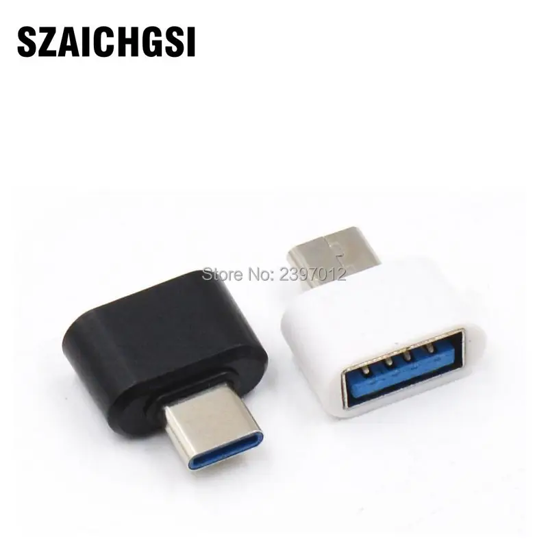 SZAICHGSI Type-C OTG USB 3 1 к 500 Type-A адаптер соединитель для Samsung Huawei сотовых телефонов