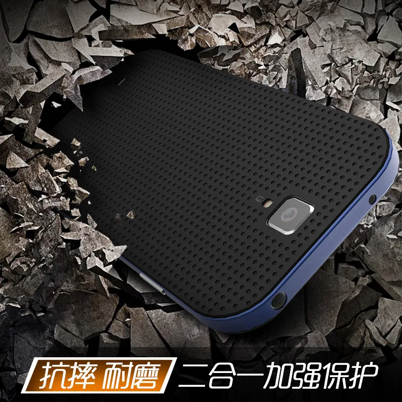 

100% Original ipaky Top quality 2 in 1 design silicone back and PC frame case for Samsung galaxy S4 cover anti shock function