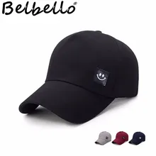 Belbello весна стиль пять таблеток бейсбольная кепка для мужчин досуг кожа стандартный улыбка лицо солнцезащитная Кепка ladies'simple sunhat